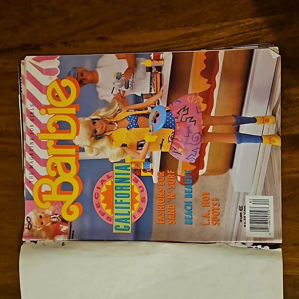 VINTAGE BARBIE MAGAZINE SUMMER 1988 MAGAZINE FOR GIRLS CALIFORNIA Collecβ¦